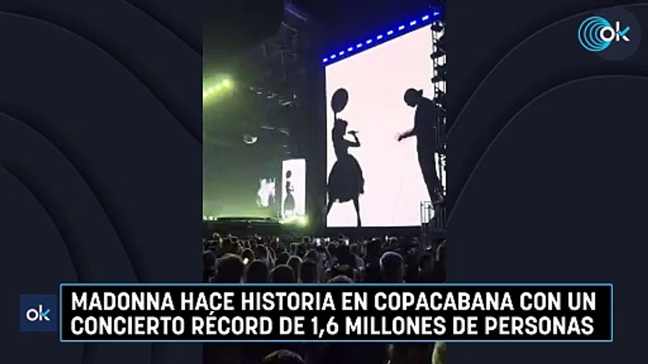 Madonna hace historia en Copacabana con un concierto récord de 1,6 millones de personas