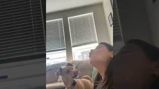 Woman Howls to Make Puppy Howl