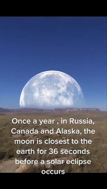WHY THE MOON IS CLOSEST TO THE EARTH BEFORE AN ECLIPSE?