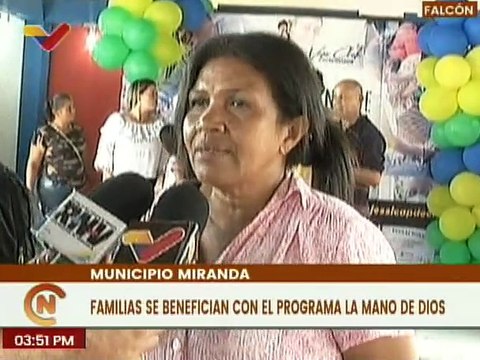 El programa La Mano de Dios hizo entrega de beneficios en el mcpio. Miranda del edo. Falcón