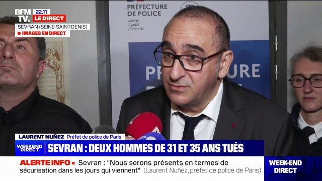 Fusillades à Sevran: Nous sommes aux côtés des élus pour les appuyer dans ce combat contre le trafic de stupéfiants , affirme Laurent Nuñez
