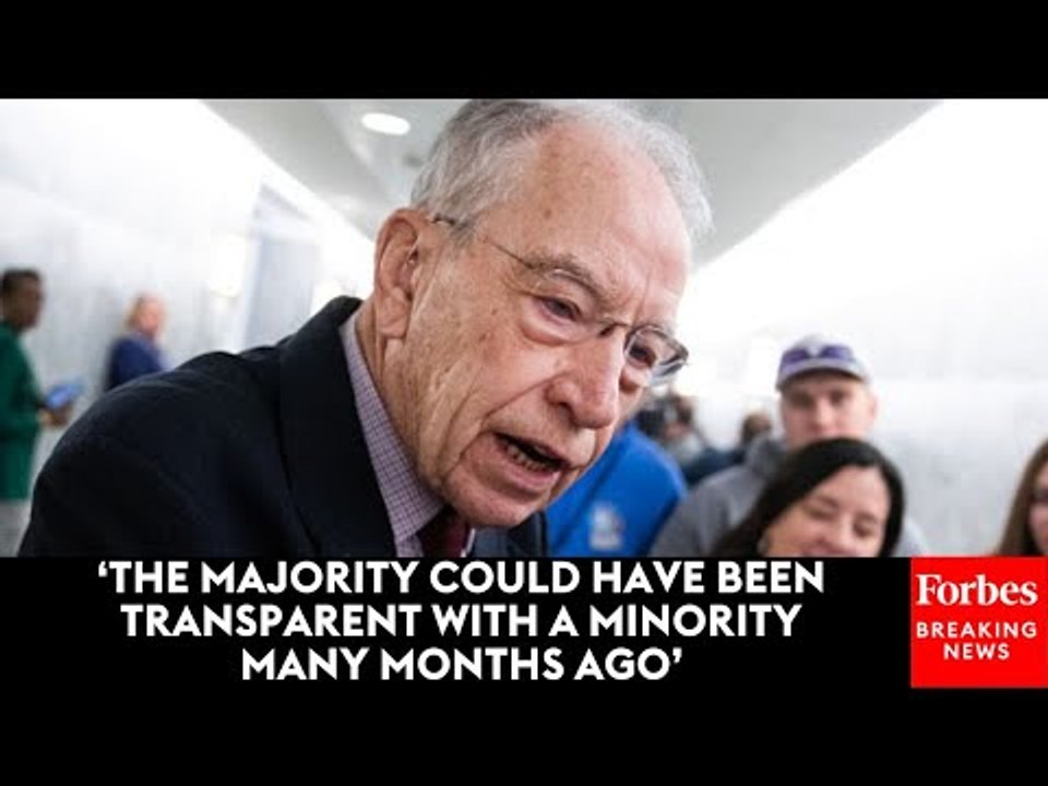 Chuck Grassley Expresses Disappointment In Dems Over Lack Of Transparency During Hearing On Big Oil