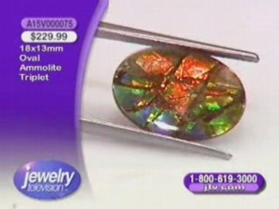 A15V000075- 18x13mm Ammolite Triplet
