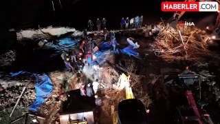 Aksaray'da mandıra çöktü: 750 küçükbaş hayvan göçük altında kaldı