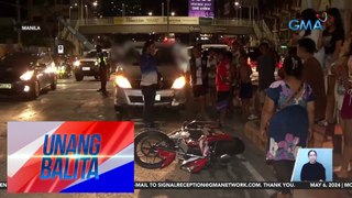 Rider, sugatan matapos mabangga ng MPV ang sinasakyang motorsiklo | UB