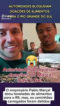 Autoridades bloqueiam doações de alimentos para família das vítimas