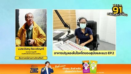 อาหารปรุงเองในโรคไตของสุนัขและแมว EP.2 : FM91 คลินิกสัตว์เลี้ยง : 5 พฤษภาคม 2567