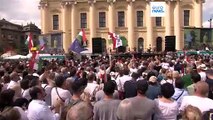 Orbán challenger in Hungary mobilises thousands at demonstration