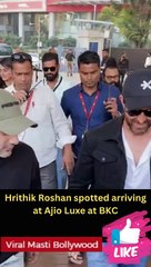 Hrithik Roshan spotted arriving at Ajio Luxe at BKC