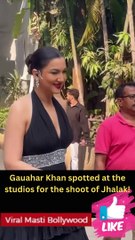 Gauahar Khan spotted at the studios for the shoot of Jhalak!