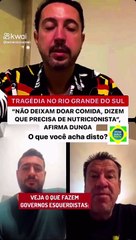 O ex-jogador da seleção brasileira está acusando as prefeituras no RS de bloquear as doações