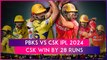 PBKS vs CSK IPL 2024 Stat Highlights: Chennai Super Kings Beat Punjab Kings By 28 Runs