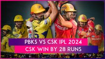 PBKS vs CSK IPL 2024 Stat Highlights: Chennai Super Kings Beat Punjab Kings By 28 Runs