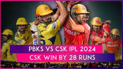 PBKS vs CSK IPL 2024 Stat Highlights: Chennai Super Kings Beat Punjab Kings By 28 Runs