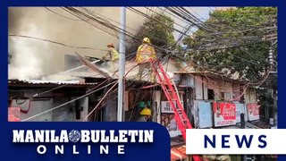 Fire hits residential area in Malate, Manila