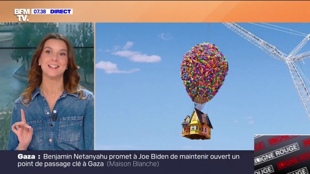 Pour fêter les 15 ans du film Là-haut , la mythique maison du dessin animé construite à l'identique au Nouveau-Mexique, aux États-Unis