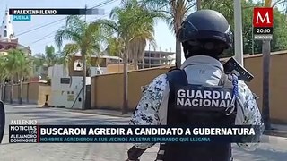 Intento de agresión contra candidato a gubernatura en Puebla, desata conmoción