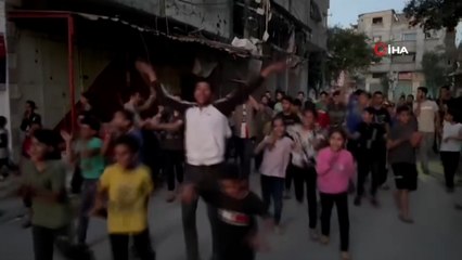 Hamas’ın ateşkesi kabul etmesi Gazze’de sevinçle karşılandı