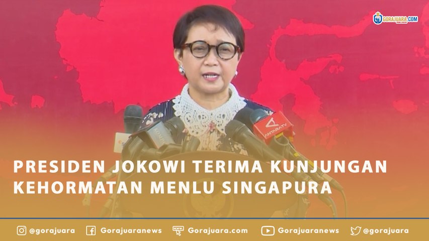 PRESIDEN JOKOWI TERIMA KUNJUNGAN KEHORMATAN MENLU SINGAPURA
