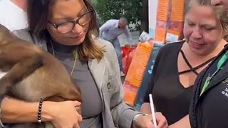 Janja e Lula da Silva adotam cadela resgatada das cheias no Brasil