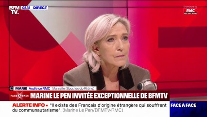 Marine Le Pen appelle à "un état d'urgence sécuritaire et migratoire", à Marseille