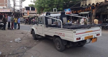 Video : फिर टूटा विद्युत लाइन का तार, बचने के लिए भागे लोग