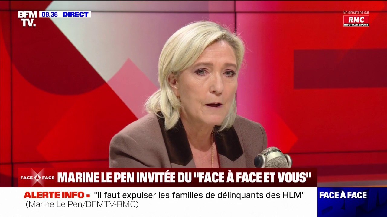 "Affectivement, ça a été compliqué, mais je l'ai fait": Marine Le Pen revient sur l'exclusion de son père du RN