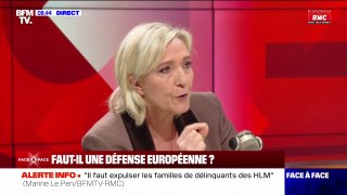 Pour Marine Le Pen, Emmanuel Macron fait preuve de 