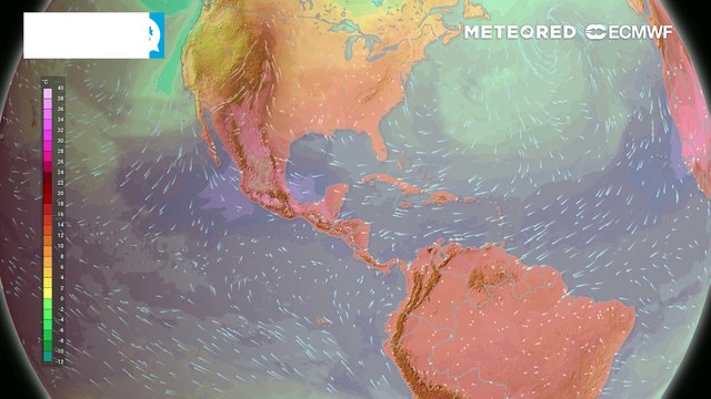 Temperaturas a 1500 metros de altitud. Ola de calor en México