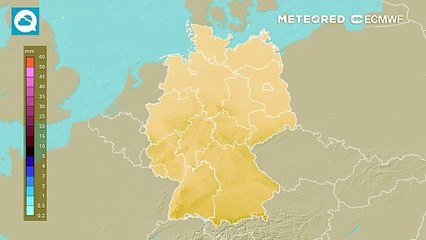 Tải video: Eine krasse Wetterfront bringt Deutschland in der Landesmitte schon wieder viel Regen - bis zu 50 Liter Niederschlag!