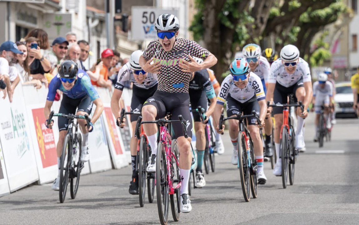 Cyclisme - Ronde de l'Isard 2024 - Joseph Pidcock, le frère de Tom Pidcock la 5e étape et Darren Van Bekkum sacré