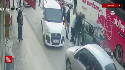 Çorum'da düğün konvoyunda çıkan kavgada, 1 kişi yaralandı