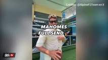 Patrick Mahomes shows off incredible arm at Miami GP