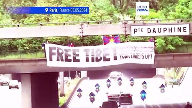 Des Tibétains dénoncent la visite de Xi Jinping en France