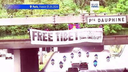 Des Tibétains dénoncent la visite de Xi Jinping en France