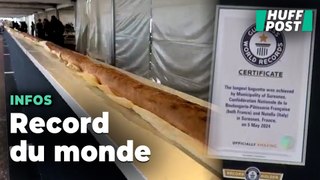 Le record de la plus longue baguette de pain du monde est désormais détenu par des Français
