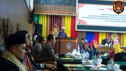 Pembacaan  Ayat Al-quran Rapat Paripurna Istimewa DPRK Gayo Lues Hari Jadi Gayo Lues XXIiI 2024