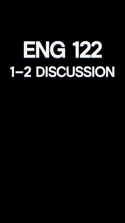Mastering Critical Thinking: ENG-122 1-2 Discussion Guide