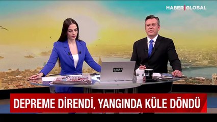 200 yıllık tarihi bina depreme direnebilmişti, yangında küle döndü