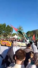 Başakşehir'de Filistin'e destek yürüyüşünde gerginlik