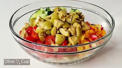 Mediterranean Chickpea Salad Recipe II food II recipe II cooking