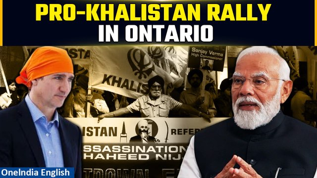 India-Canada Tensions: Ontario hold Pro-Khalistan rally as India-Canada relations sour | Oneindia