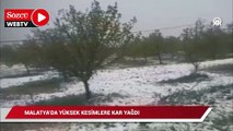 Yüksek kesimlere kar yağdı