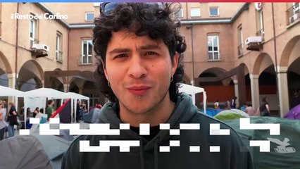 Studenti pro-Palestina piantano tende all'universit? di Bologna: il video