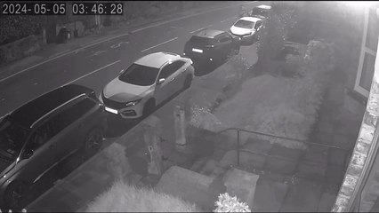Damaged cars CCTV