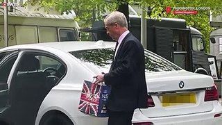 Nigel Farage parks in disabled bay to shop in M&S