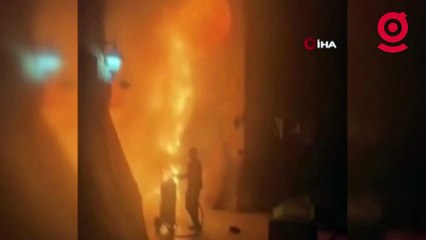 Erbil'deki tarihi Kayseri Çarşısı'nda yangın