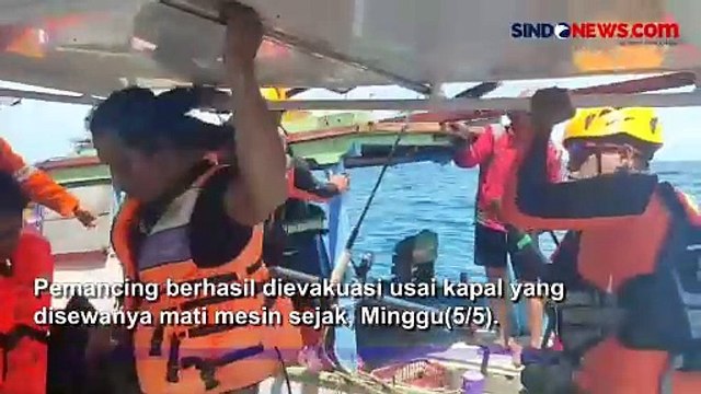 Mesin Kapal Mati, 8 Pemancing Dievakuasi Basarnas di Perairan Semujur