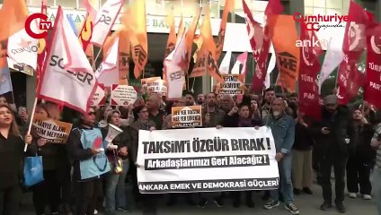 Ankara Emek ve Demokrasi Güçleri tutuklananlar için eylem yaptı