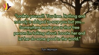 Toni Morrison's Inspiring and Motivational Life Lessons | Quotes by Toni Morrison | Thinking Tidbits